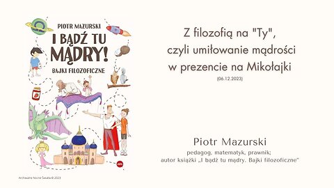 Z filozofią na "Ty", czyli umiłowanie mądrości w prezencie na Mikołajki (06.12.2023)