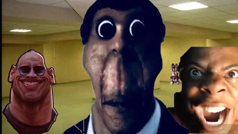 Run for your life! Obunga backrooms The rock ishowspeed Gmod very creepy spooky scary entities.