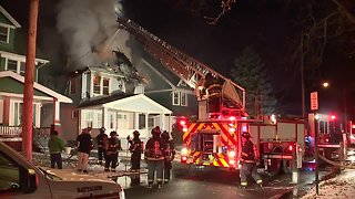 Cleveland firefighter injured while battling east side house fire