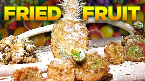 Tropical Fruit Tempura with Fun Dip Frosting! | Deep Fried Crazy!