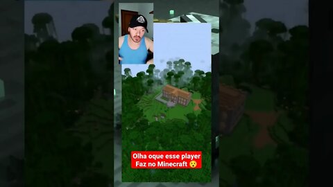 Olha o que esse cara faz no Minecraft 😯