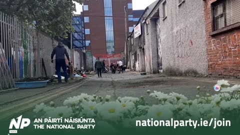 Sandworth Street Dublin-The Irish National Party cleans it up 14-05-23