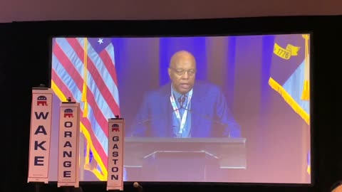 Clarence Henderson of the Frederick Douglas Foundation NC Addresses Delegates