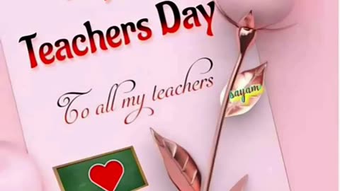 Happy teachers day