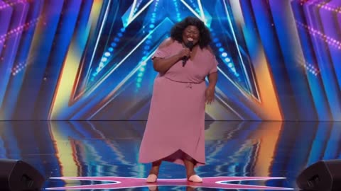 Lachuné- Small town singer STUNS the judges with -Yellow- by Coldplay - Auditions - AGT 2023