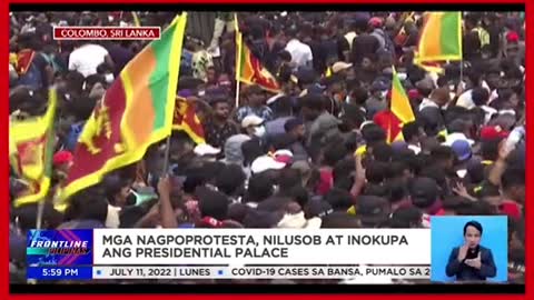 Mga nagpoprotesta saSri Lanka, nilusob,inokupa angpresidential palace