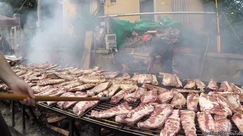 Kingdom of Pork Ribs. Italy Street Food Festival