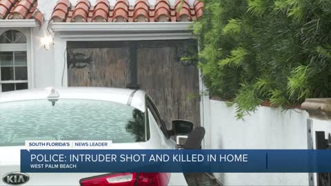 INTRUDER TURNS ON BEDROOM LIGHT, GETS SHOT DEAD