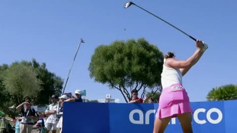 Linn Grant's swing from all angles #golf #linn #grant #swing #angle #hit #shot #green fairway