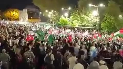 Disgusting!!! Protesters in Turkey in support of Hamas terrorists