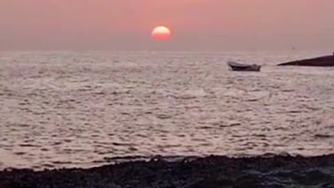 Pattaya beach beautiful sunset