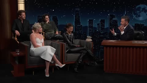 Jimmy Kimmel Interviews Timothée Chalamet, Zendaya, Austin Butler & Florence Pugh