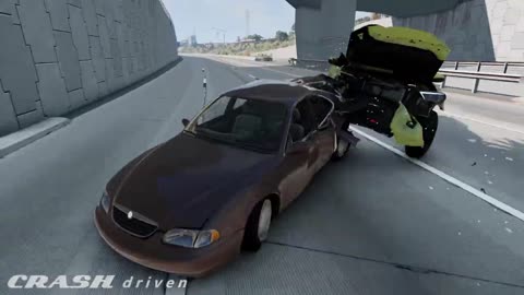 Extreme Car Crashes Compilation #230 - BeamNG Drive Crashes-7