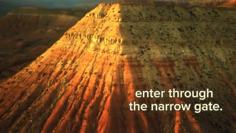 Matthew 7:13-14 YOU CAN ENTER GOD'S KINGDOM ONLY through THE NARROW GATE. THE HIGHWAY TO HELL