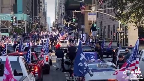 Americans begin to show up at Trump Tower in New York to express support