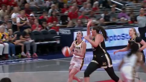 Moment Mystics center Dolson smack Caitlin Clark's arm