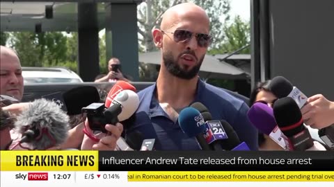 Andrew Tate Speaks After Being Released from House Arrest