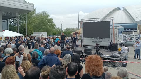 Pesaro, manifestazione del 1° maggio 2023 contro il Biolab - Intervento di A. Gatti