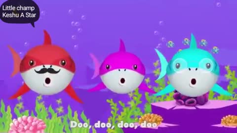 Baby Shark Dance Song Lyrics l Cute Parrot Fish l dance l Most viewed video