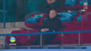 Putin Seems to Doze When Ukraine Athletes Enter During Winter Olympics Opening Ceremony