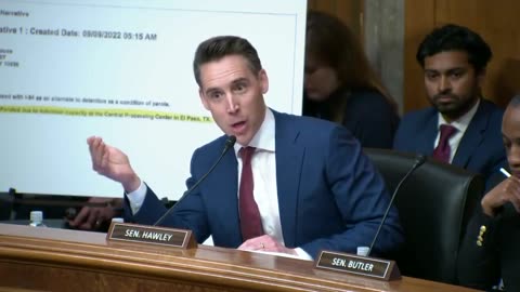 Josh Hawley blames Mayorkas for the death of Laken Riley