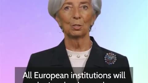 President of the European Central Bank, Christine Lagarde, launches of the EU's CBDC