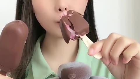 chinese women eating icecream #chinese video#my dream1mllion ciews