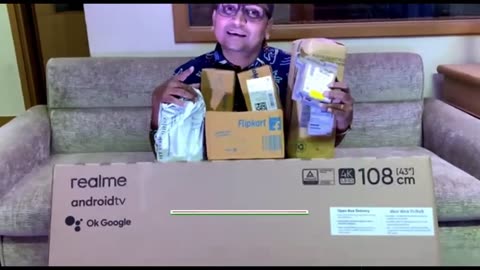 Realme 43" 4K Android Smart TV Unboxing @ Big billion Days @Marathi