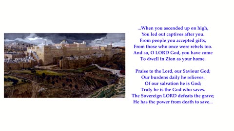 Psalm 68 v1-4 &18-20 of 35 "May God arise and may his foes be scattered" To: Solid Rock. Sing Psalms