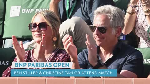 Ben Stiller and Christine Taylor Attend Indian Wells Tennis Match Following Reconciliation | PEOPLE