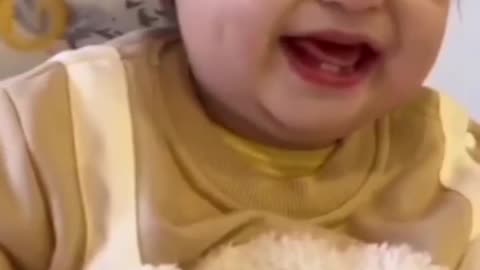 Funny video and baby smail