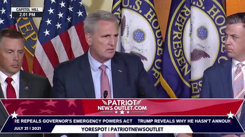 Patriot News Outlet Live | Kevin McCarthy Nukes Pelosi | Vows Own 1/6 Investigation! 💣 💥