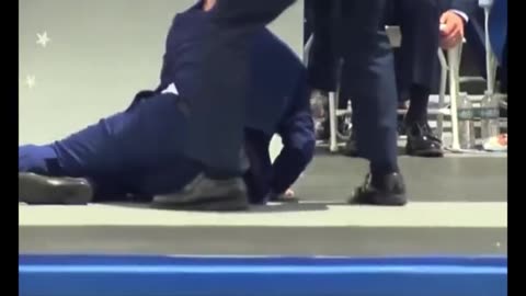 Dictator Joe Biden Falls Again at Air Force Graduation Ceremony