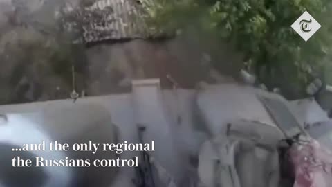 Russian soldiers crash in a foiled retreat from Kherson