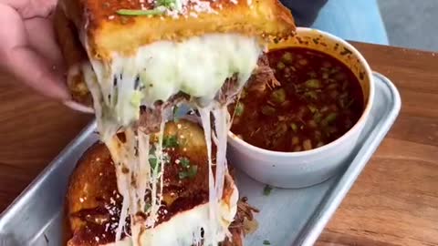 Are you smackin or passin on this Birria grilled cheese from