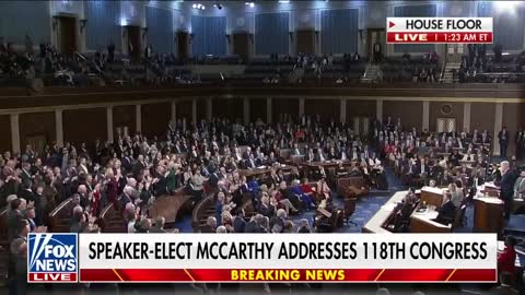 Hakeem Jeffries hands speaker's gavel to Kevin McCarthy