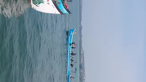 Ferry ride in the sea