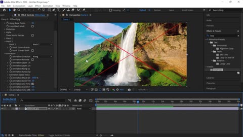 Adobe After Effects Animate Still Images Loop Flow