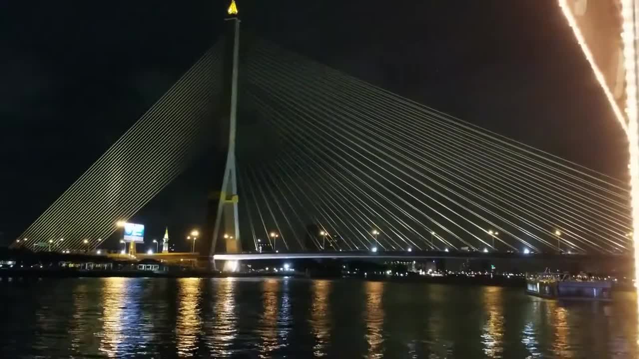 Cruise along chao phraya river bangkok.