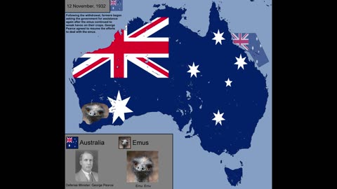 The Emu War With Flags