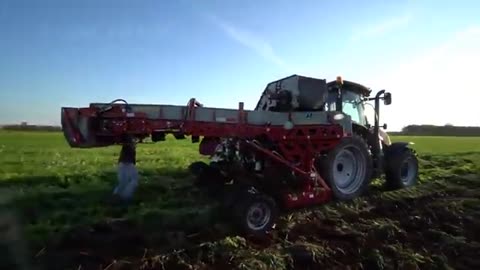 World Modern Agriculture Technology - Broccoli, Cabbage, carrot, onion Harvesting machine 2023