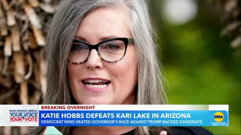 Democrat Katie Hobbs projected to win Arizona governor’s race l GMA