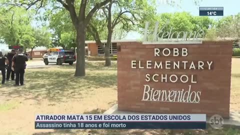 EUA: atirador de 18 anos mata 14 alunos e um professor no Texas | SBT Brasil (24/05/22)