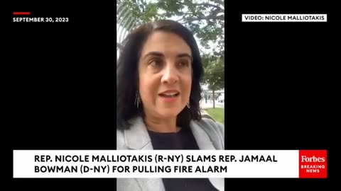 BREAKING NEWS- Nicole Malliotakis Announces Resolution To Expel Jamaal Bowman For Pulling Fire Alarm