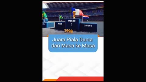 Negara2 yang menjuarai piala dunia dari masa ke masa