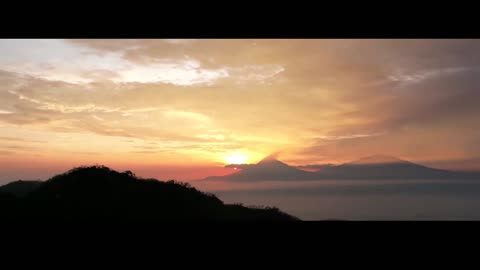 Mount Merapi sunrise