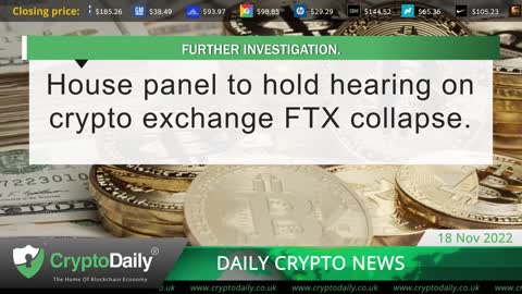 Hong Kong To Soon Launch Retail Crypto Futures ETF, Crypto Daily TV 18/11/2022