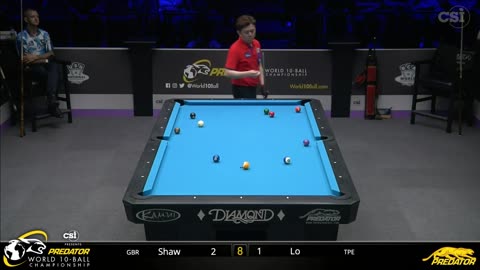 Shaw's Sharp Shooting: Victory Over Li-Wen Lo at the 2019 Predator 10-Ball Championship!