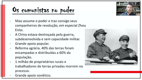 Extrato de videoaula: “Os comunistas no poder” do “Curso de geopolítica da China”.