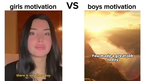 Girl Motivation vs Boy Motivation